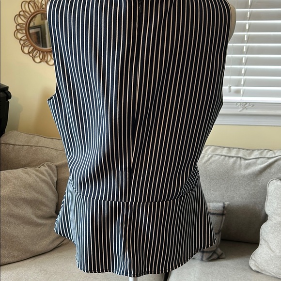 Banana Republic Blue and White Striped Blouse - Picture 2 of 5